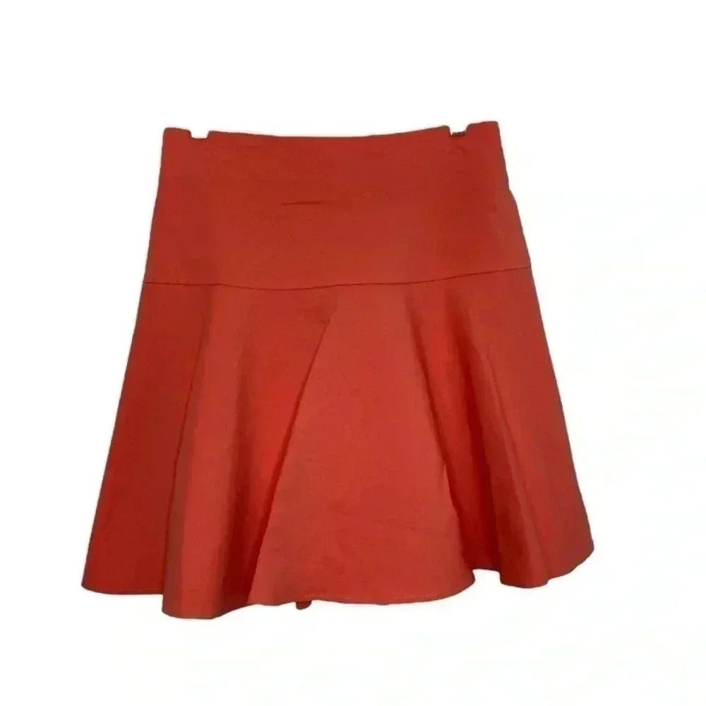 Forever 21 Coral Knee Length Skirt